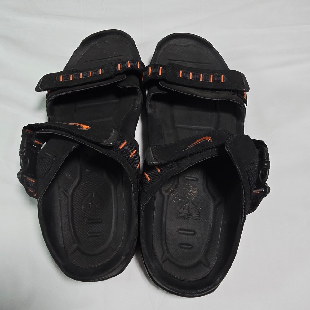Nike ACG Trailframe Sport Sandals Mens Black Orange All-Trac Rugged Outdoor